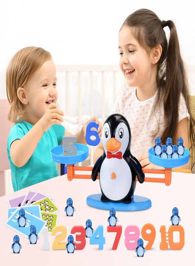 BAKAM Penguin Balance Scale Number Counting Blocks Games for Kids Ages 3-5, Montessori Math Games for Kids 5-7, Preschool Kindergarten Learning Activities, STEM Educational Toys for 3+ Year Old - Image 5